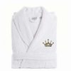 Clothing * | Linum Home Textiles Turkish Cotton Terry Embroidered Bath Robe Gray