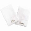 Bed & Bath * | Linum Home Textiles Terry 2-Pk. "His" & "Hers" Hand Towels