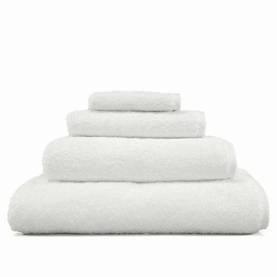 Bed & Bath * | Linum Home Textiles Soft Twist 4-Piece Bath Towel Set White