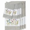 Bed & Bath * | Linum Home Textiles 8-Piece Serenity Embellished Bath Towel Set White