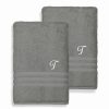 Bed & Bath * | Linum Home Textiles Turkish Cotton Denzi 2-Piece Personalized Bath Towel Set