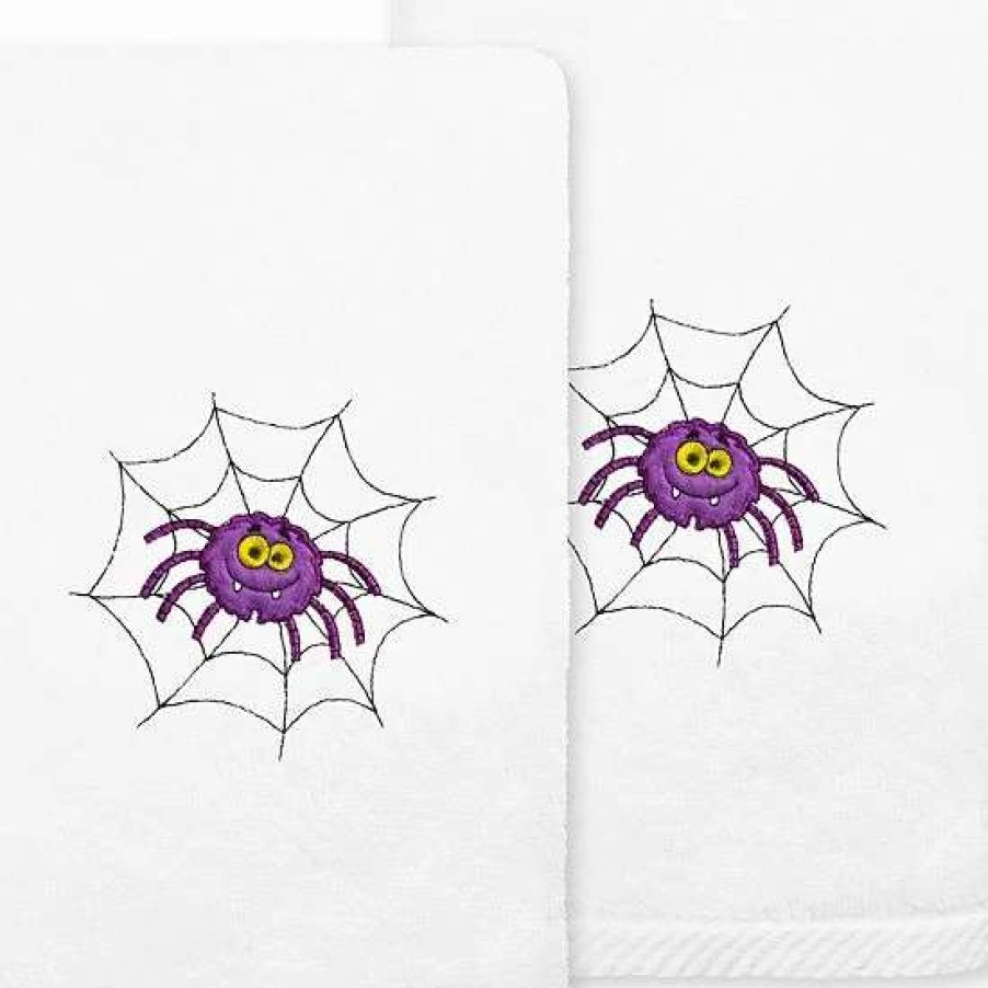 Bed & Bath * | Linum Home Textiles Spider Embroidered Luxury Turkish Cotton 2-Pack Hand Towel Set Sand