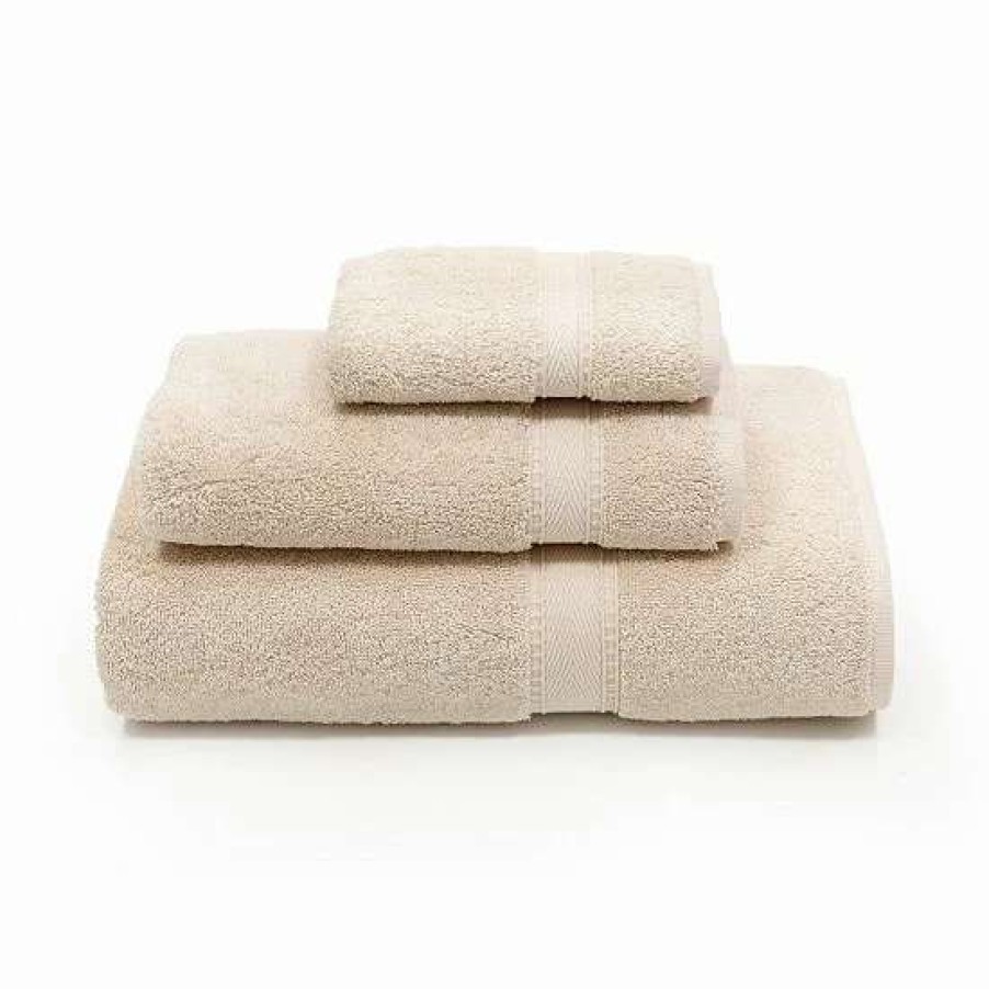 Bed & Bath * | Linum Home Textiles 3-Piece Turkish Cotton Sinemis Terry Bath Towel Set Beige