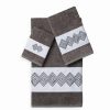 Bed & Bath * | Linum Home Textiles Noah 3-Piece Embellished Bath Towel Set Teal