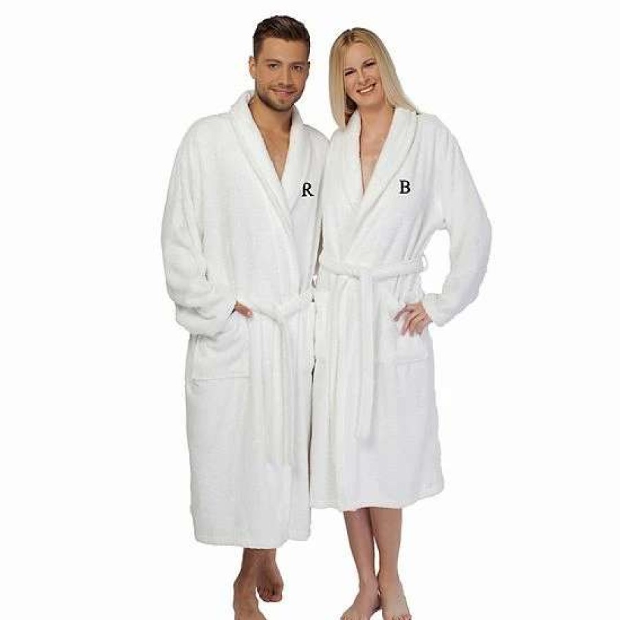 Clothing * | Linum Home Textiles Turkish Cotton Personalized Terry Bathrobe