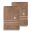 Bed & Bath * | Linum Home Textiles Turkish Cotton Denzi 2-Piece Personalized Bath Towel Set