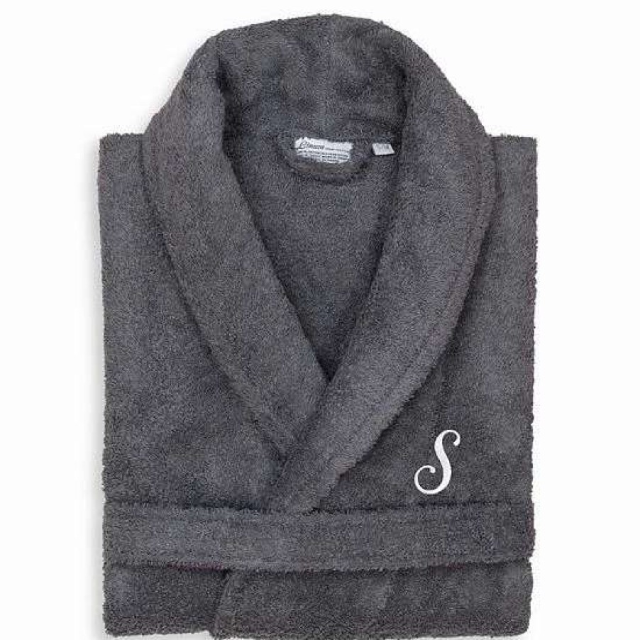 Clothing * | Linum Home Textiles Turkish Cotton Personalized Unisex Terry Bathrobe