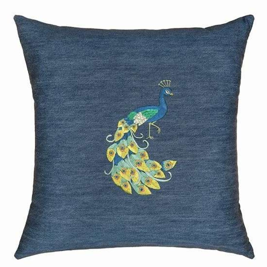 Home Decor * | Linum Home Textiles Penelope Denim Decorative Square Throw Pillow Cover