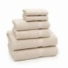 Bed & Bath * | Linum Home Textiles 6-Piece Turkish Cotton Sinemis Terry Bath Towel Set Dark Gray White