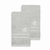 Bed & Bath * | Linum Home Textiles Turkish Cotton 2-Piece Personalized Denzi Hand Towel Set