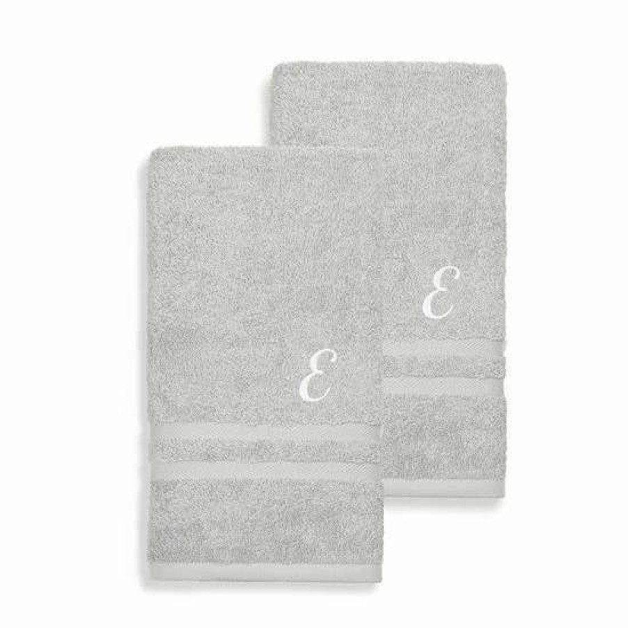 Bed & Bath * | Linum Home Textiles Turkish Cotton 2-Piece Personalized Denzi Hand Towel Set