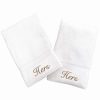 Bed & Bath * | Linum Home Textiles Terry 2-Pk. "Hers" & "Hers" Hand Towels