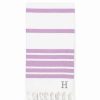 Bed & Bath * | Linum Home Textiles Turkish Cotton Herringbone Personalized Pestemal Beach Towel