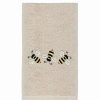 Bed & Bath * | Linum Home Textiles Bee Dance Embroidered Luxury Turkish Cotton Hand Towel White