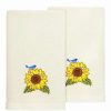 Bed & Bath * | Linum Home Textiles Turkish Cotton Girasol 2-Piece Embellished Fingertip Towel Set Blush