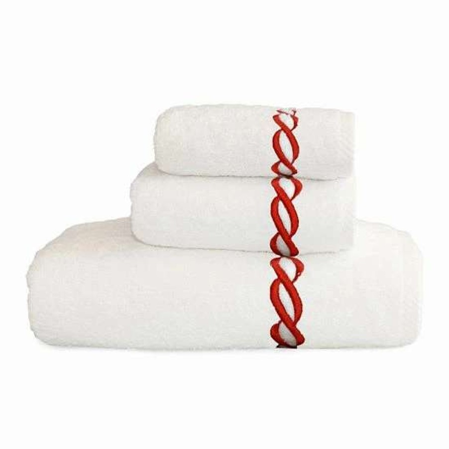 Bed & Bath * | Linum Home Textiles Cadena 3-Piece Towel Set White Silver