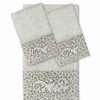 Bed & Bath * | Linum Home Textiles Turkish Cotton April 3-Piece Embellished Towel Set Dark Gray