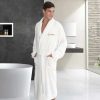 Clothing * | Linum Home Textiles "Groom" Embroidered Cotton Terry Bathrobe Navy