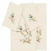 Bed & Bath * | Linum Home Textiles Turkish Cotton Spring Time 4-Piece Embellished Towel Set Cream