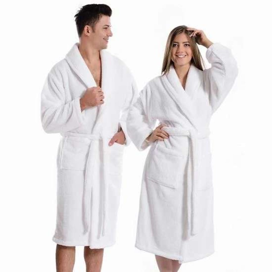 Clothing * | Linum Home Textiles Unisex Super Plush Bathrobe