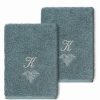 Bed & Bath * | Linum Home Textiles Turkish Cotton Monica 2-Packembellished Washcloth Set