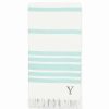 Bed & Bath * | Linum Home Textiles Turkish Cotton Herringbone Personalized Pestemal Beach Towel