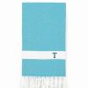 Bed & Bath * | Linum Home Textiles Turkish Cotton Diamond Personalized Pestemal Beach Towel