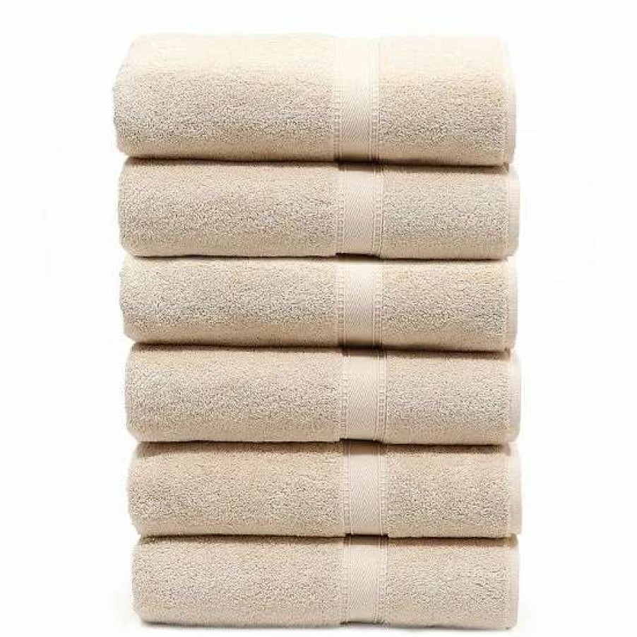 Bed & Bath * | Linum Home Textiles 6-Piece Turkish Cotton Terry Bath Towel Set Dark Gray