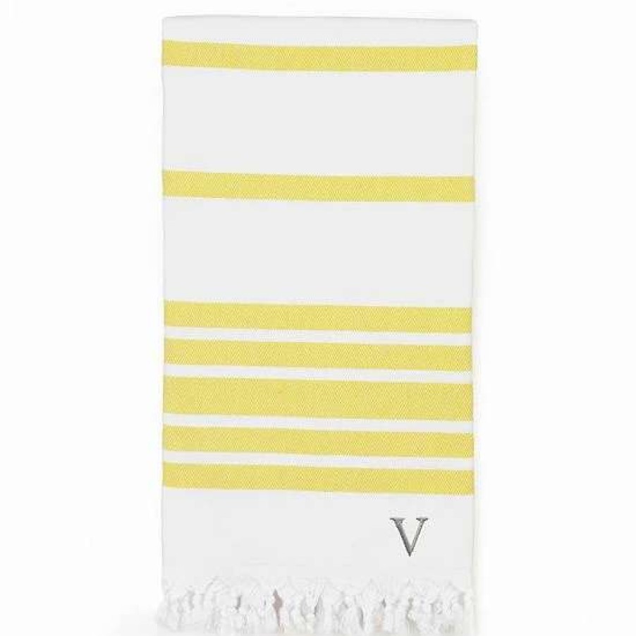 Bed & Bath * | Linum Home Textiles Turkish Cotton Herringbone Personalized Pestemal Beach Towel